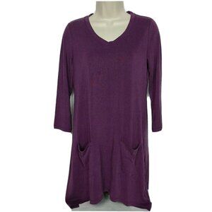 LOGO By Lori Goldstein Modal V Neck Top XXS